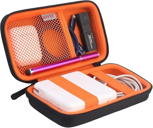 BOVKE Travel Cable Organizer Hard Protective Case