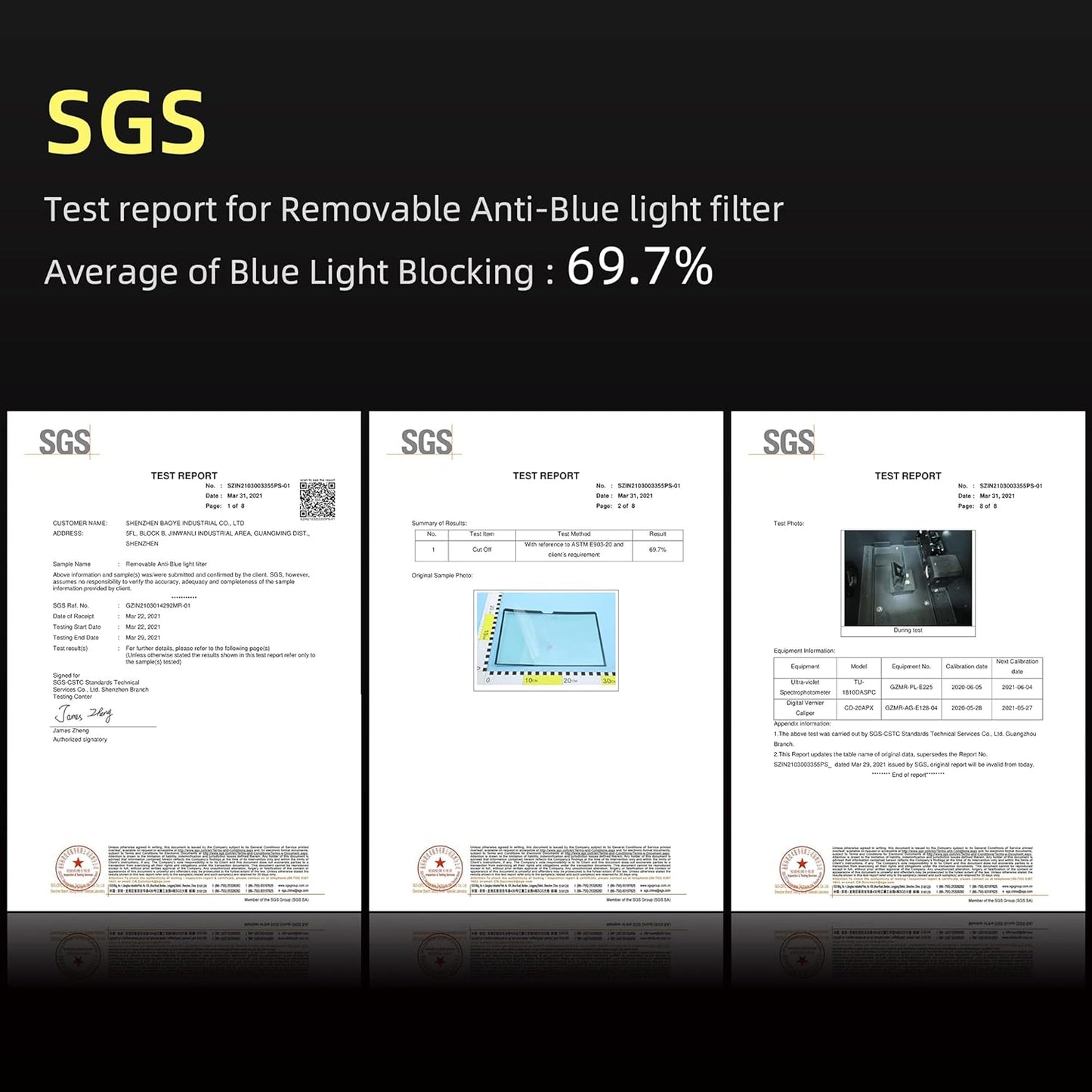 for Macbook Air Screen Protector 13 inch 2021 Anti-Glare Anti-Blue Light Screen Filter,Eye Protection Blue Light Blocking Filter for Macbook Air 13" (2021-2018) with Touch ID M1 A2337 A1932 A2179