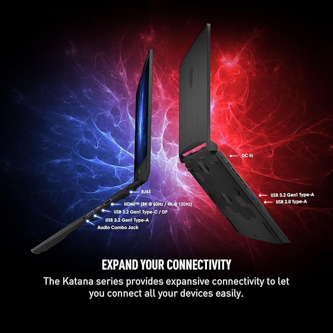 MSI Thin 15 Gaming Laptop, 15.6" FHD Thin Bezel IPS 144Hz, Intel Octa-core i5-13420H (Beats i7-11800H), GeForce RTX 4050, USB-C, Windows 11, w/Mouse Pad(32GB RAM | 1TB PCIe SSD)