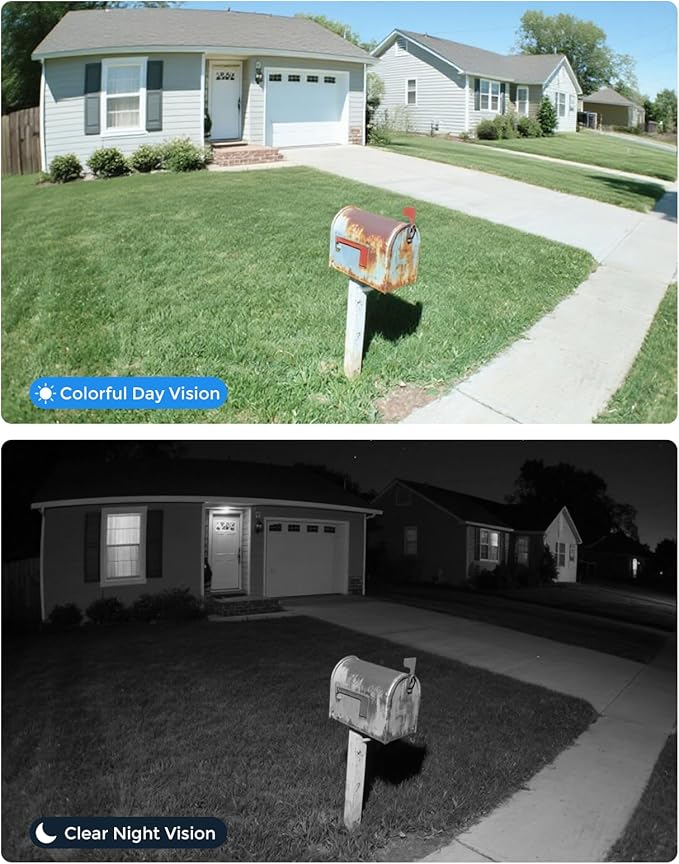 [16CH Expandable] Hiseeu Home Security System, 2.4G/5G Wireless WiFi Pro, 4K NVR with 12" LCD Monitor, 5MP Corded Electric Powered Outdoor Bullet Cameras, 24/7 Recording, 3TB HDD, Night Vision, IP65