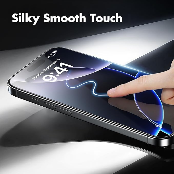 UNBREAKcable 3-Pack Screen Protector for iPhone 16 Pro Max, Double Shatterproof Tempered Glass [Easy Installation Frame] [9H Hardness] [99.99% HD Clear] [Case Friendly] for iPhone 6.9 inch