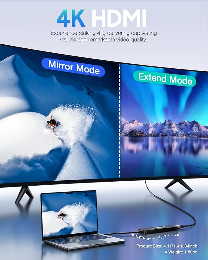 Hiearcool USB C Hub, USBC Hub Multi-Port Adapter for MacBook Pro/Air M1 M2, 4K HDMI USB-C Dock Dongle for iPad and Other Type C Devices