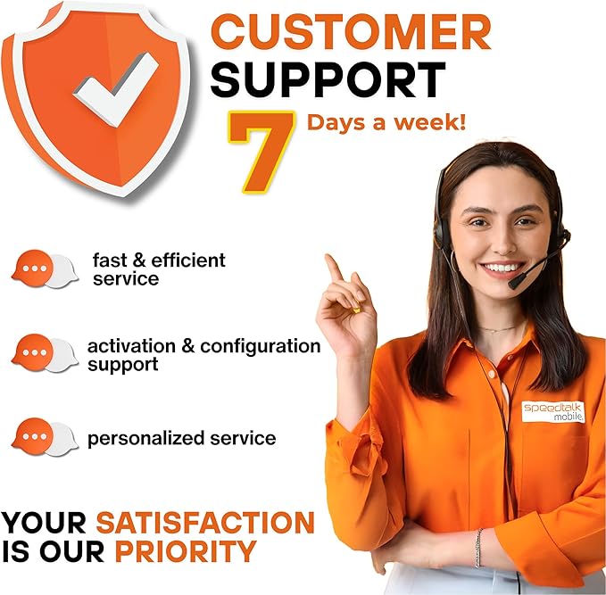 SpeedTalk Mobile Pre-Paid SIM Card Starter Kit – No Contract Wireless Plans from $5/mo Talk Text Data Unlimited Plans from $9/mo - Cellphone 5G 4G LTE iOS Android Smart Phones