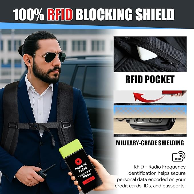 55L Extra Large Travel Backpack, Expandable 50L - 60L Carry On Backpack, Travel Luggage Suitcase Anti-Theft TSA Flight Laptop Bag, Sturdy 18.4 Inch XXXL Daypack Weekender Gifts for Men, Black