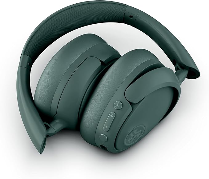 JLab JBuds Lux ANC Wireless Headphones, Sage, Hybrid Active Noise Cancelling, Customizable Sound, Spatial Audio Compatible, Premium Over-Ear Bluetooth Headset