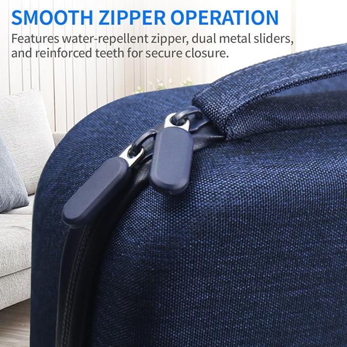 Electronics Organizer Travel Case Waterproof,Multi-Function Cable Storage Bag for Charger Phone Earphone USB Cables,Portable Wire Organizer Pouch for Travel Accessories,Dark Blue