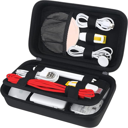 BOVKE Travel Cable Organizer Hard Protective Case