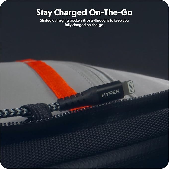 HyperPack Pro 22L Slim Travel Backpack with 'Find My' Compatibility - Fits up to 16” Laptop. Anti Theft w/RFID Protective Pocket.