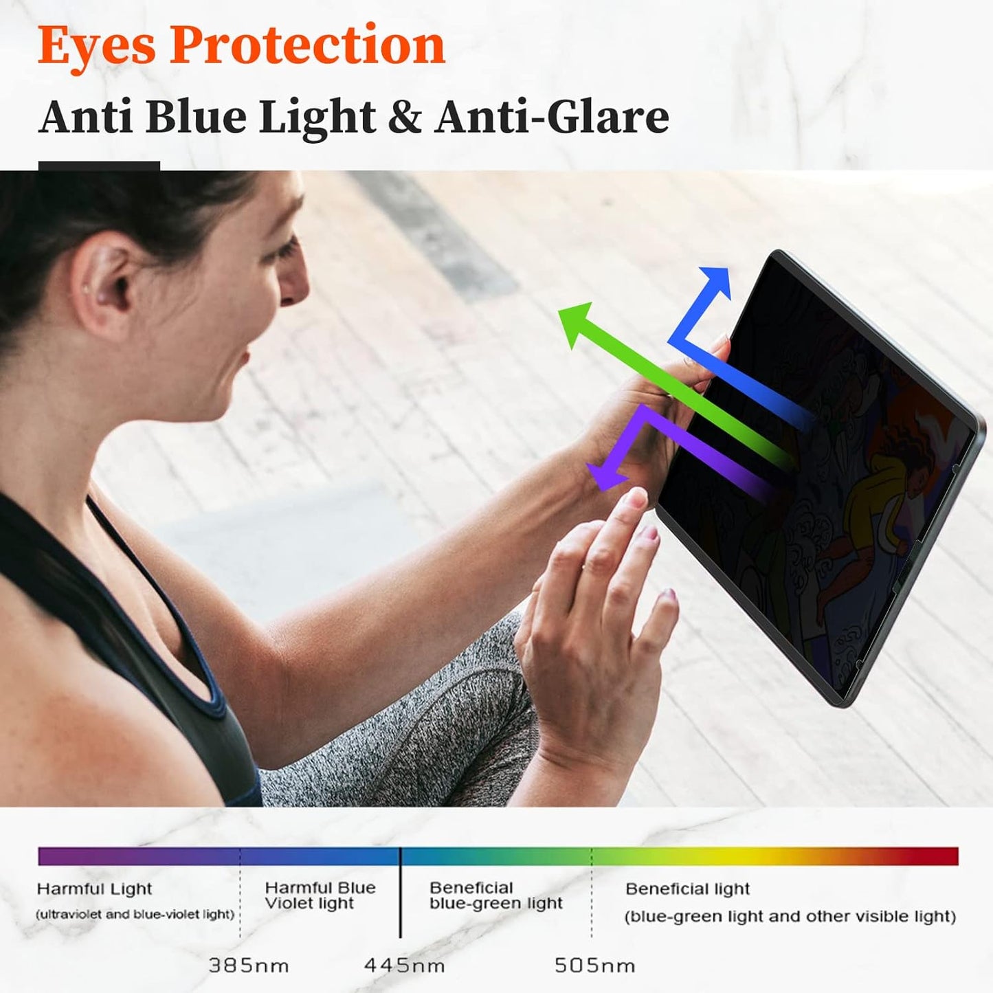 Mamol Upgraded 360° Privacy Screen Protector for iPad Pro 11" 4th 3rd 2nd 1st Generation 2022 2021 2020 2018/ iPad Air 5/ Air 4 10.9" (2022/2020) (Landscape+Portrait Privacy), Magnetic Removable