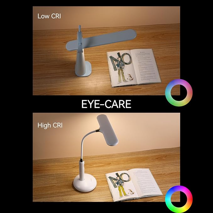 VAVOFO LED Desk Lamp 6778B - Touch Control, Adjustable 2700-7000K Color Temperature, 700 Lumens, 360° Flexible Gooseneck, USB-C Charging, 2.5hrs Cordless, Eye-Caring Light (White)