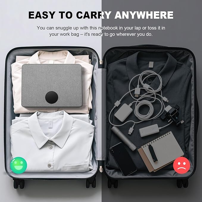 Travelers Notebook with book light,Travel Journal with 10000mAh Power Bank & 2-in-1 Wireless Charger,Hardcover Journal Set with Pen and Gift Box,Notebooks for Work,School,Travel,Business,Gift. ﻿