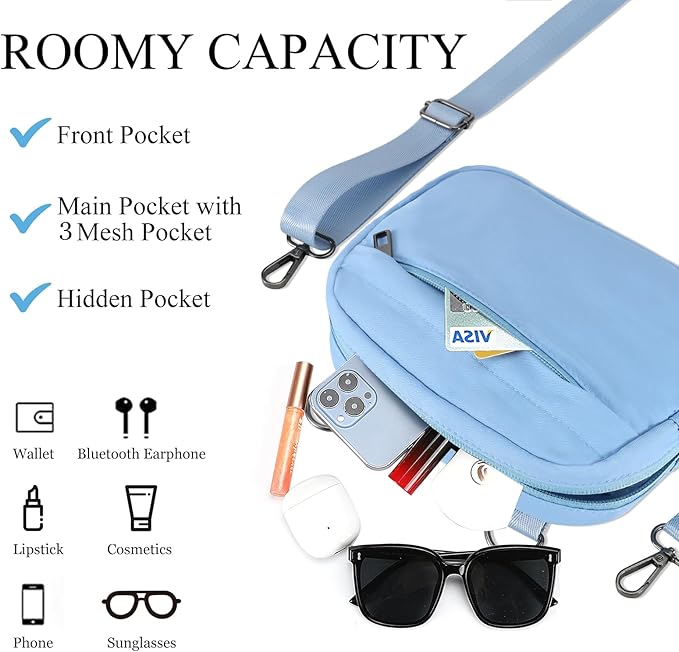 MAXTOP Small Crossbody Bags for Women Belt Bag Fanny Pack with Adjustable Strap