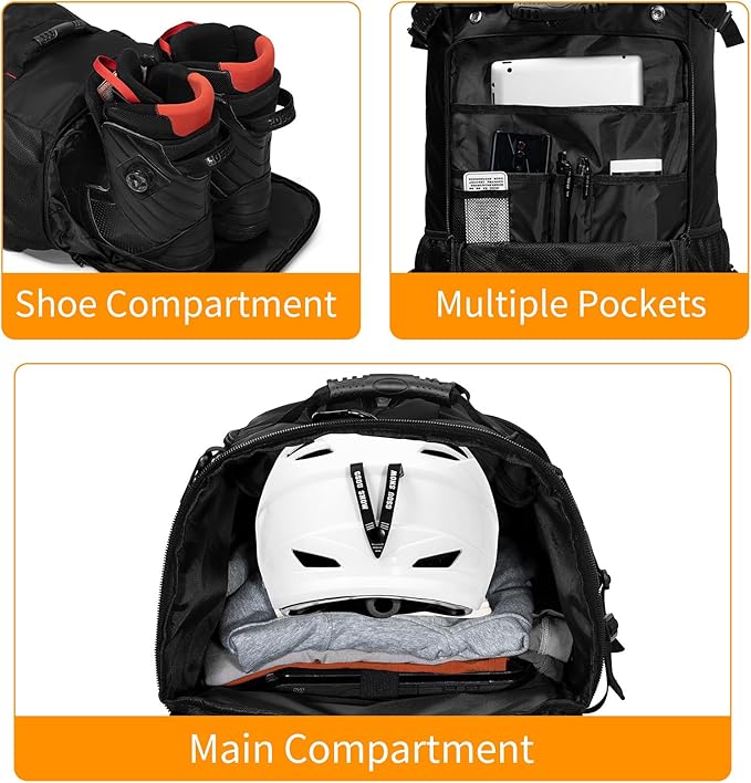 Large Capacity Backpack For Travel Hiking Sports (BLack 1056X, Extra Large)