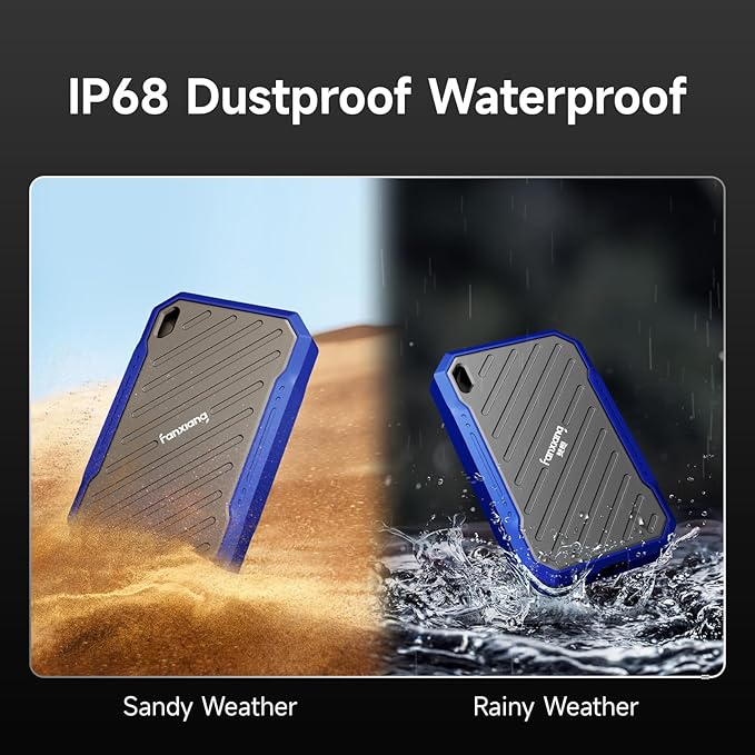fanxiang Portable External SSD 1TB External Hard Drive, Up to 2000MB/s USB 3.2 Gen2*2, IP68 Water and Dust Resistance, External Solid State Drive Reliable Storage for Gaming, Students, Professionals