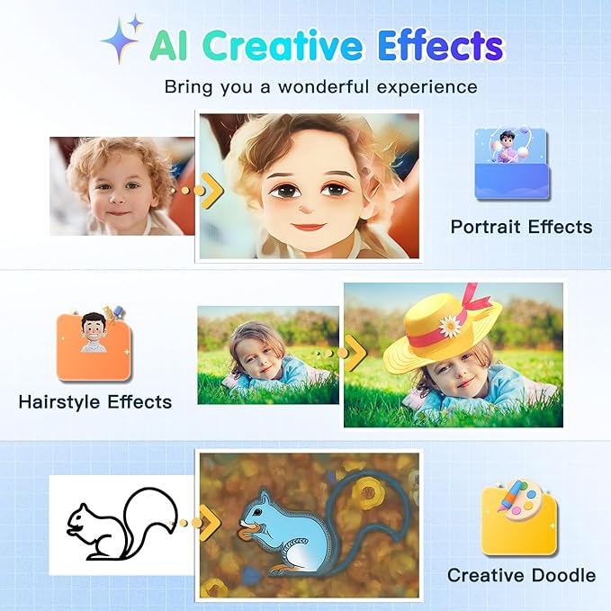 AI Digital Camera, WiFi Cameras for Photography with Object Recognition, Compact Point and Shoot Digital Camera with Dual Lens, Flash, 3.6" Touch Screen, Gift for Kids Teens