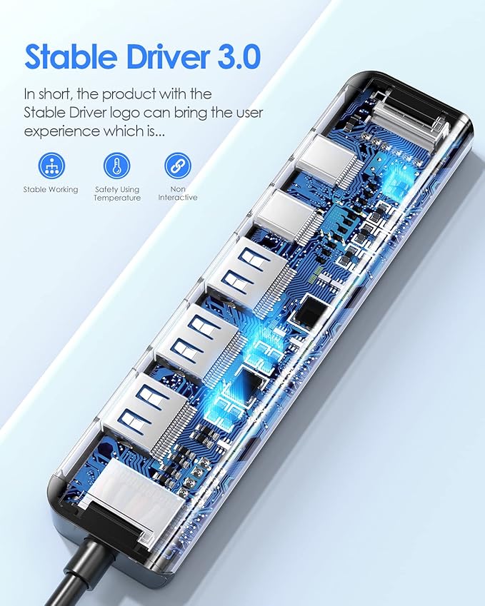 LENTION USB C Hub, Multiport with 4K HDMI Port, 3xUSB-A Ports, USB-C Data Port, 100W PD Port, Compatible New MacBook Pro/Air, iPhone 15 Pro/Pro Max, Surface, Chromebook, More(CE35s, Gray)