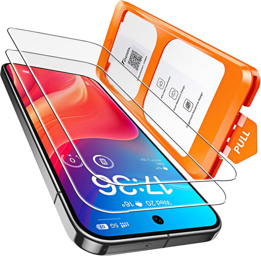 TOCOL for Google Pixel 10 Pro XL Screen Protector 6.7 9H Hardness Military Grade Shatterproof HD Tempered Glass for Full Coverage Easy Installation 2 Pack