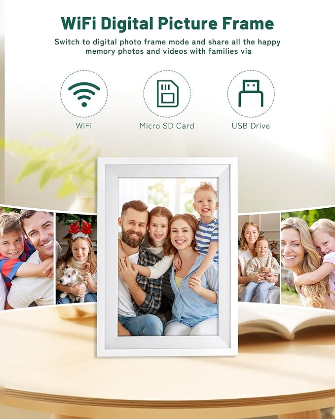 Digital Wall Calendar with Touchscreen, 10 inch Smart Calendar, Electronic Calendar for Family, WiFi Family digital calendar Chore Chart, Wall Planner, WiFi Digital Picture Frame