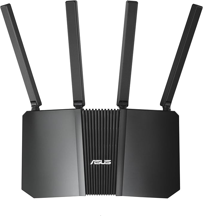 ASUS RT-BE55 Dual-Band WiFi 7 (802.11be) Smart AiMesh Extendable Router, 3600 Mbps, 2.5G Port, Up to 3 SSIDs for IoT Devices, Parental Controls & VPNs, Advanced Network Security
