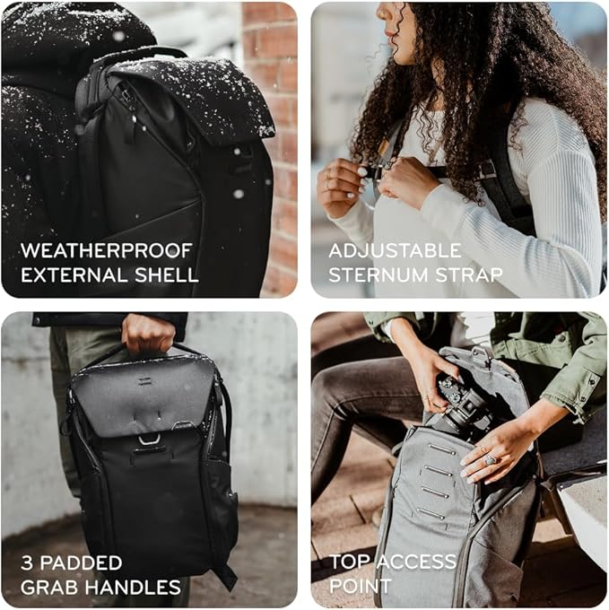 Peak Design Everyday Backpack V3 20L, Ocean, MagLatch Top, Dual Side Access, FlexFold Dividers, Fits 15" Laptop, For Camera Carry, Daily Commutes or Travel, Versatile Backpack for Men and Women
