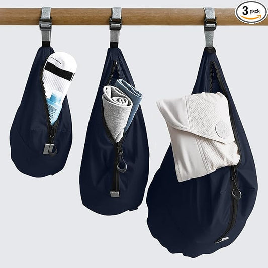 trtl Packing Pods, Midnight - Packing Cubes for Travel - Organizer Bags for Luggage to Maximize Space in Suitcase - Travel Packing Organizers - Includes Carry Strap - Comes with 3 Cube Sizes - 3 Pack