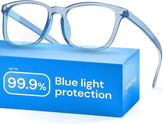 Gaoye Blue Light Glasses for Computer & Gaming - Anti UV Ray Lenses, Scratch-Resistant & Comfort Fit