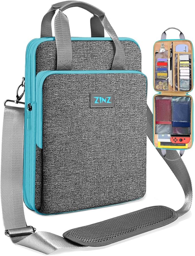 ZINZ Slim & Expandable Case 12.9 13 inch Travel Laptop Shoulder Bag for MacBook Air 13" M3/M2/M1, MacBook Pro 13" M2/M1, iPad Pro 12.9"/13"/11", iPad Air 13",L01G02