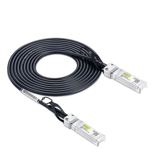 10Gtek SFP+ DAC Twinax Cable - 10GBASE-CU Passive Direct Attach Copper SFP Cable for Cisco SFP-H10GB-CU2.5M, Ubiquiti UniFi UC-DAC-SFP+, Meraki, Fortinet, D-Link, 2.5-Meter(8.2ft)