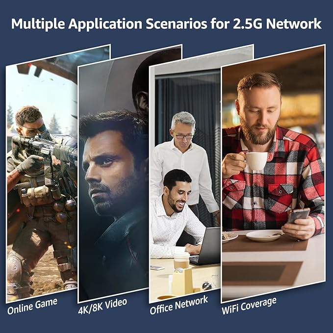 8 Port 2.5G Unmanaged Desktop Ethernet Switch with 10G SFP, 8 x 2.5G Base-T Ports, 60Gbps Switching Capacity, Compatible with 100/1000/2500Mbps, Metal Fanless, YuanLey 2.5Gbe Network Switch Wall Mount