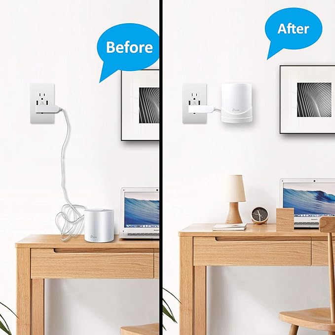 Wall Mount Bracket for Deco X55, X55 Pro, X20, X50, X60 Mesh WiFi System（2 Pack