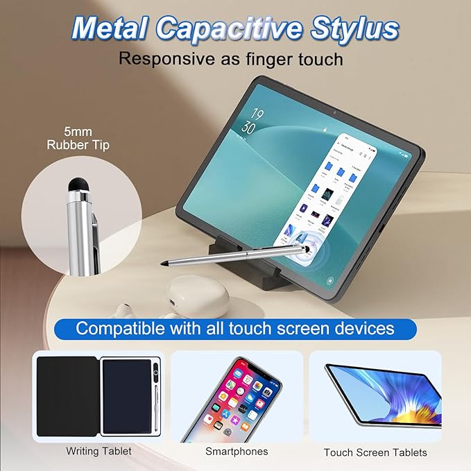 10 inch LCD Writing Tablet Electronic Writing Notebook with PU Protective Cover Erasable Drawing Pad Gift for Adults at Home Business Office(Black