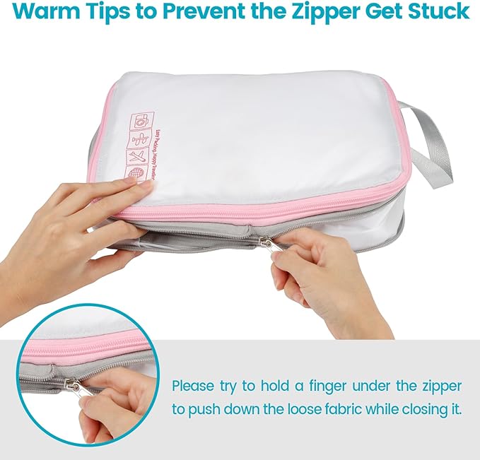 Cambond Compression Packing Cubes for Travel Women - Travel Bags Luggage Organizers Travel Essentials Compression Cubes for Travel Carry on Suitcases Organizer