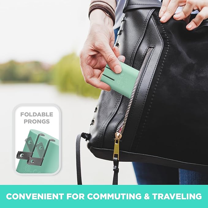 iHome 2-Port USB Wall Charger, AC Pro Multiport Plug Adapter, Phone Charging Block with Dual Ports, Flat Wall Adapter for Home & Travel