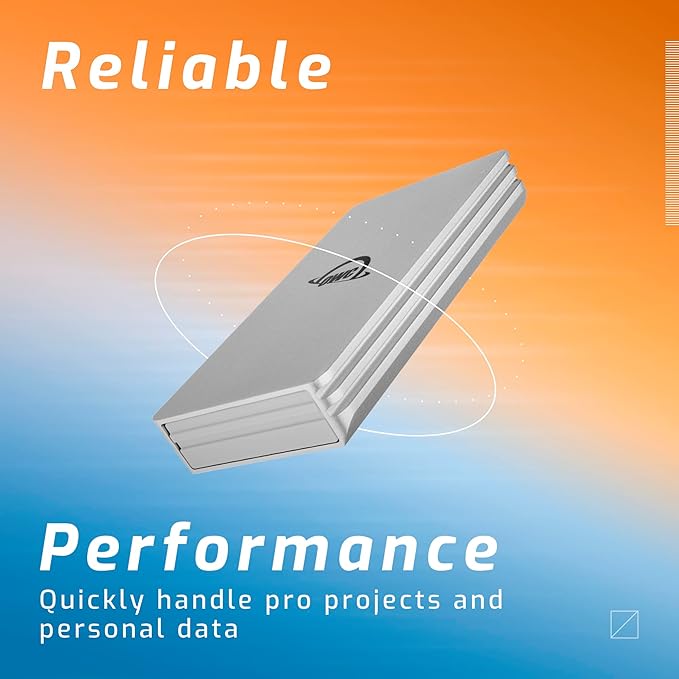 OWC 2TB Envoy Single Ultra Portable Aluminum Bus Powered 10G/s USB-C Thunderbolt Compatible External NVMe SSD Drive