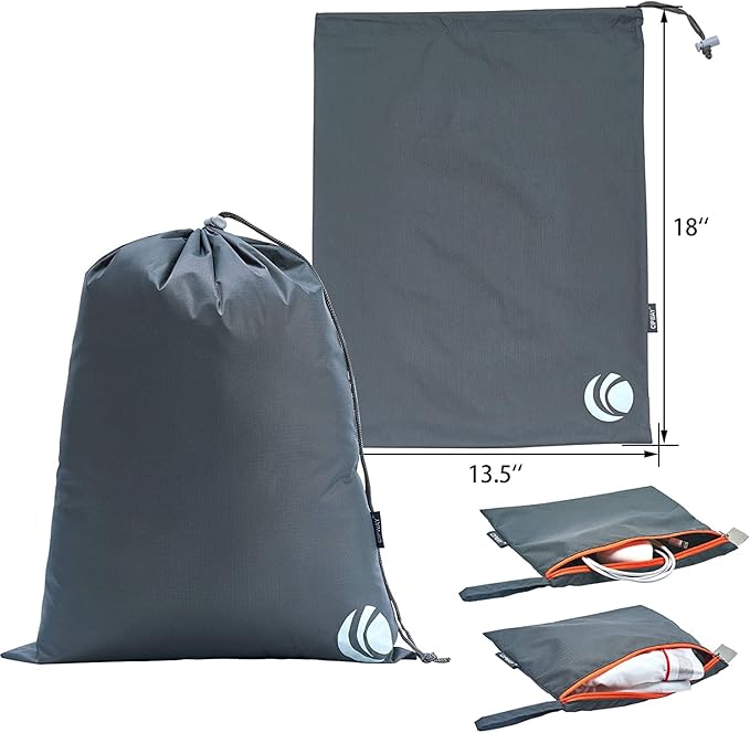 Cipway Compression Packing Cubes Set, Ultralight Expandable Travel Packing Organizers for Carry on Luggage (Grey 6pcs)