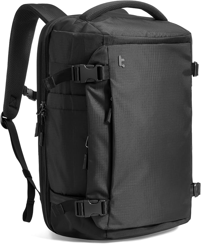 tomtoc Travel Backpack 28L, TSA Friendly Flight Approved Carry-on Luggage Hand Water-resistant Lightweight Business Rucksack, Durable Bag Fits 16 Inch Laptop