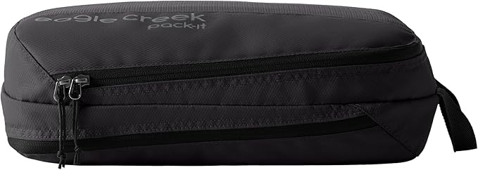 Eagle Creek Pack-It Reveal Carry-On Set - Compression Cube S (2x) & M (1x) & Clean/Dirty Cube M - Angled Zipper Stackable Carry-On Packing Tubes - Travel Essentials - Black