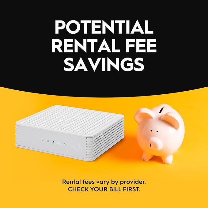 Hitron CODA DOCSIS 3.1 Cable Modem ONLY | Up to 1 Gbps Max Internet Speeds | Certified with Comcast Xfinity, Charter Spectrum, Cox & More | Requires Separate WiFi Router