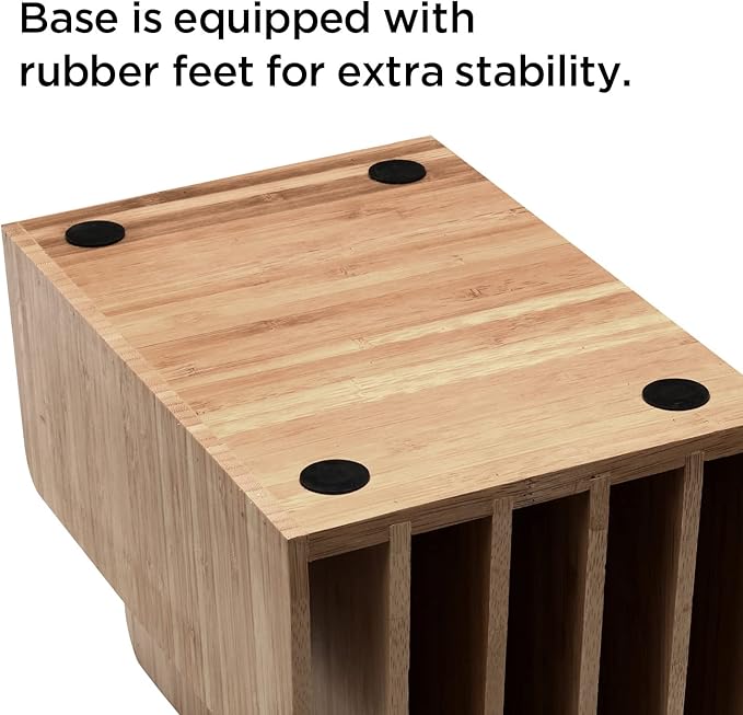 MobileVision Bamboo Multi Device Organizer for Smartphones, Tablets and Laptops, 5 Slots