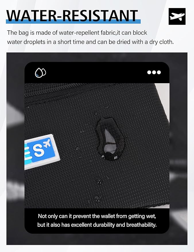 Peicees World Travel Essentials Currency and Passport Organizers Cash Cards Tickets Holder RFID Blocking Wallet, Yellow