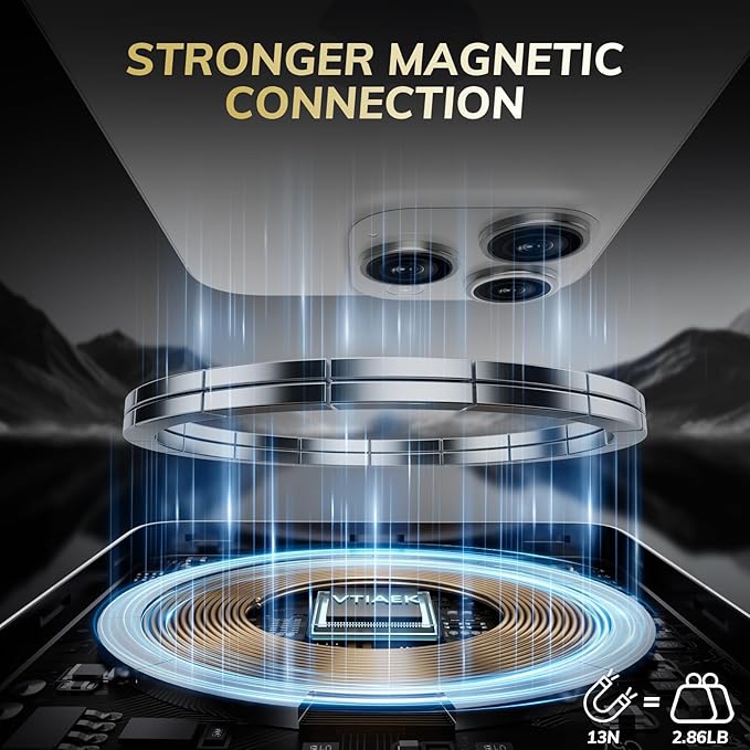 2025 Ultra-Slim Nano Power Bank, 5000mAh Magnetic Battery Pack, Qi2 Certified 15W Max Ultra-Fast Compatible Portable Charger, Ergonomic Design, for iPhone Air/17/16/15 Series