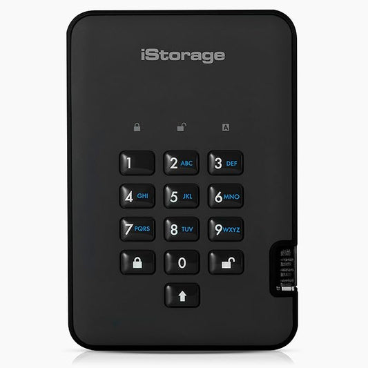 iStorage diskAshur2 SSD 512GB Black | Secure portable solid state drive | Password protected | Dust & water resistant | Hardware Encryption