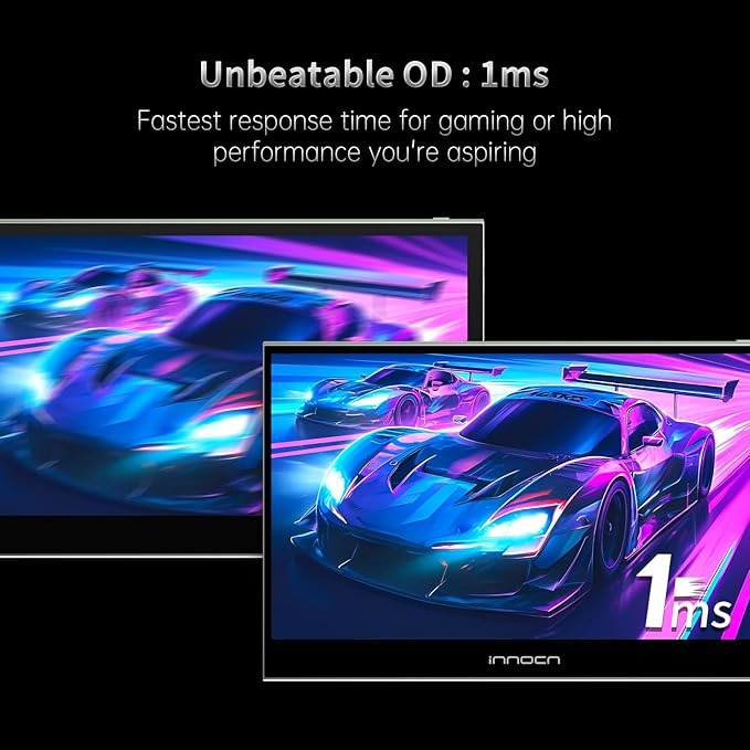 INNOCN 15.6" Portable Monitor OLED Touch Second Screen for Photo Editing with 4K, 100% DCI-P3, 100000:1, 10Bits, USB C External Monitor for Laptop,PC, Phone,Consoles, Brown, PU15 Pre C6