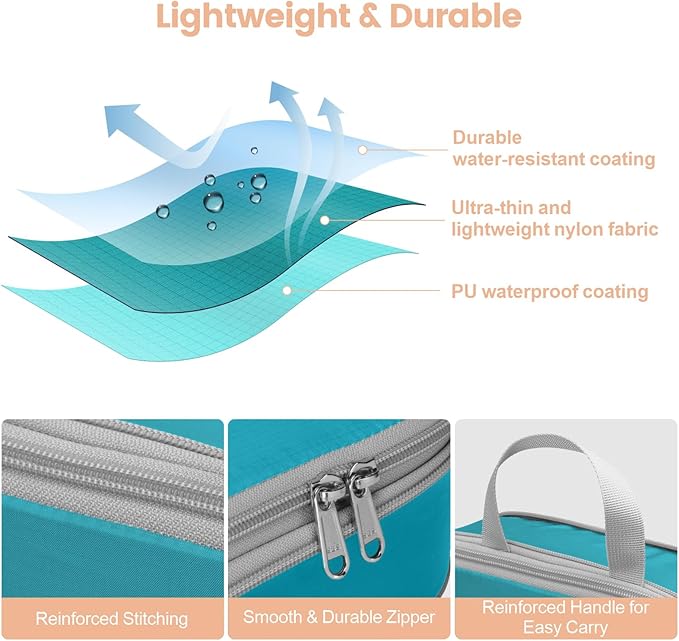 Cambond Compression Packing Cubes for Travel Women - Travel Bags Luggage Organizers Travel Essentials Compression Cubes for Travel Carry on Suitcases Organizer