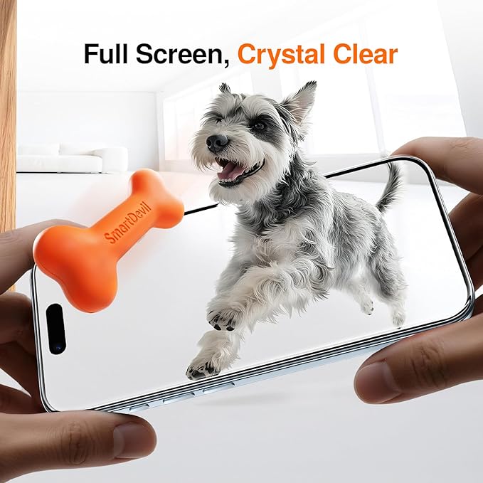 SMARTDEVIL 2 Pack Screen Protector for iPhone Air, 9H Hardness Military Grade Shatterproof HD Tempered Glass, Easy to Install, Bubble-Free and-Dust-Free Box