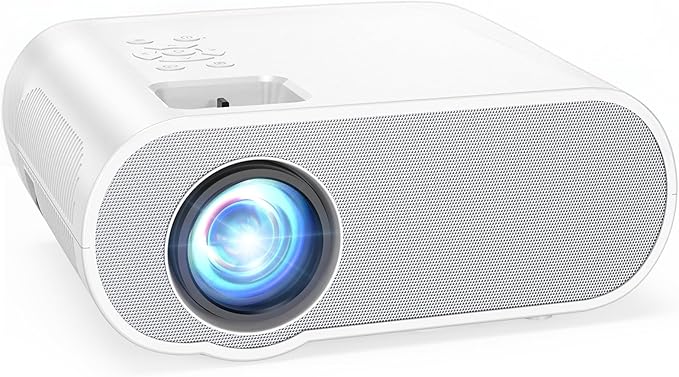 Projector, Native 1080P Full HD Bluetooth Projector with Speaker, 9500 Lumens Outdoor Portable Movie Mini Projector Compatible with Laptop, Smartphone, TV Stick, Xbox, PS5