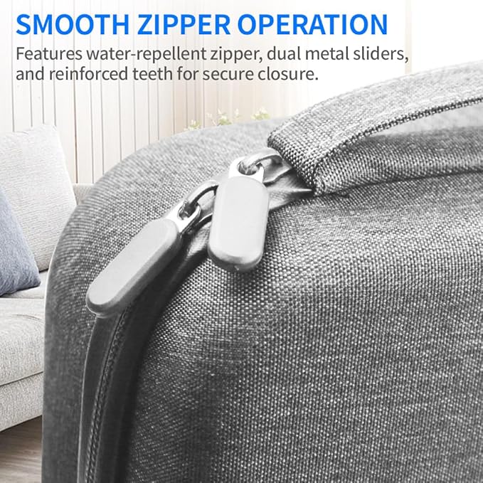 Electronics Organizer Travel Case Waterproof,Multi-Function Cable Storage Bag for Charger Phone Earphone USB Cables,Portable Wire Organizer Pouch for Travel Accessories,Grey