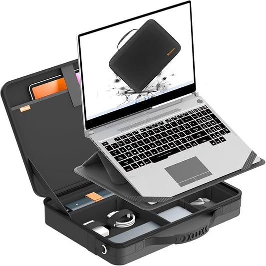 Smatree MobileBase Laptop Shoulder Case with Stand for 15.6 inch ASUS ExpertBook P1/B1, for Chromebook CX15, for Vivobook 15/S15/15X/Go 15/Pro 15/Pro 15X, for 15.6inch Zenbook 15/Pro 15 (A485S)