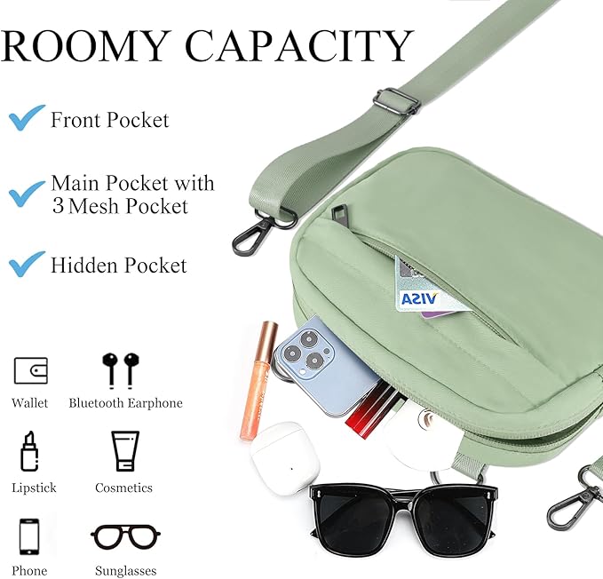 MAXTOP Small Crossbody Bags for Women Belt Bag Fanny Pack with Adjustable Strap