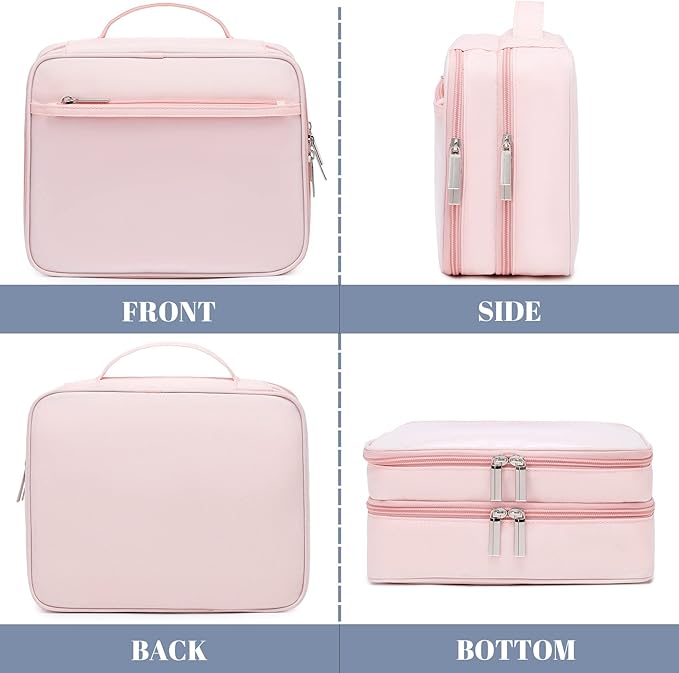 mygreen Electronic Bag Travel Cable Accessories Bag Waterproof Triple Layer Electronics Organizer Portable Storage Case for Cable, Cord, Charger, Phone, Adapter, Power Bank, Kindle, Hard Drives Gray